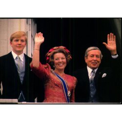 Dronning Beatrix - Prins Claus - Willem Alexander - Holland -  spanjersberg 879 - Ubrugt