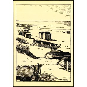 Ebba Holm - Badestranden ved Tisvildeleje - Gilleleje Bogtryk u/n - Ubrugt