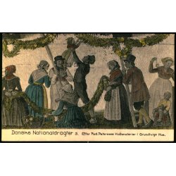 Danske Nationaldragter - 3 - R. Petersens Kalkmalerier i Grundtvigs Hus - V. Tryde - Brugt