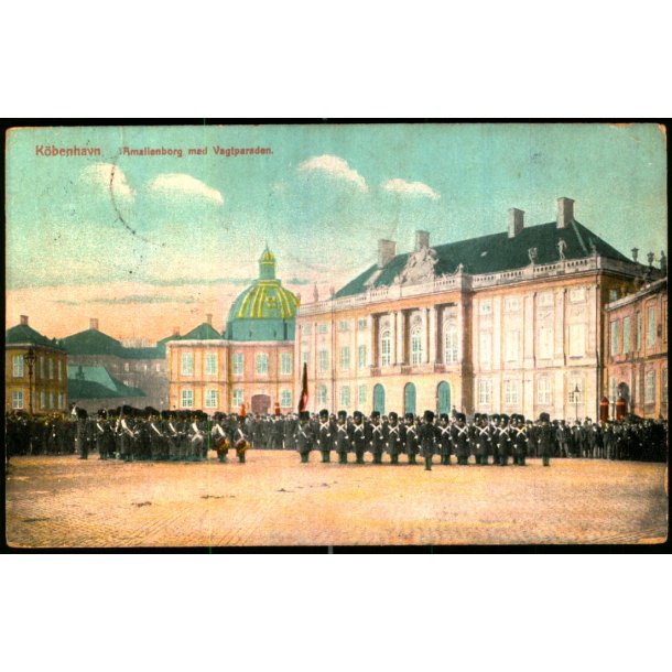 K�benhavn - Amalienborg med Vagtparaden - u/n - Brugt