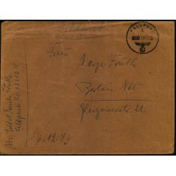Tysk Feldpostbrev - Feldpoststempel 19 - 12 - 43 - Feldpost No. 02603 W - Til Berlin