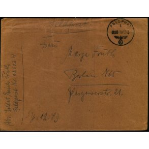Tysk Feldpostbrev - Feldpoststempel 19 - 12 - 43 - Feldpost No. 02603 W - Til Berlin