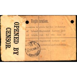 Rekomanderet Censurbrev fra England.  15 - 1 - 17 - Til Kbenhavn