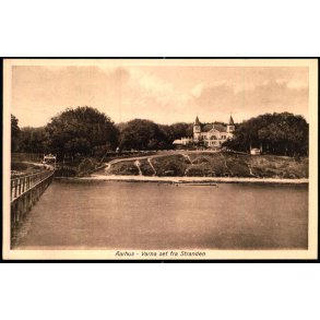 Aarhus - Varna set fra Stranden - Chr. Petersens Kunst. 16 - Ubrugt