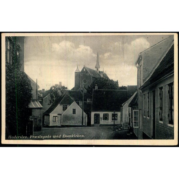 Haderslev - Pr�stegade med Domkirken - Rudolf Olsen 572 - Ubrugt