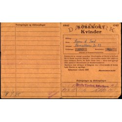 Kbekort - Kvinder med Ptegninger - 2 Verdenskrig