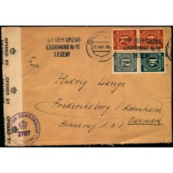 Efterkrigs Censurbrev fra Tyskland  21 - 4 - 47 - Til Frederiksberg