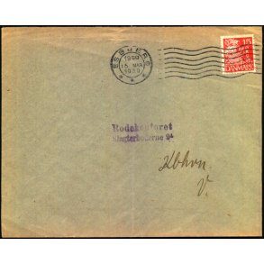 Perfin - Kbenhavns Kommune p Brev - Rodekontoret - Stemplet