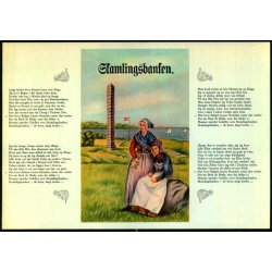 Orginalt Motiv af Snderjyske Nationaldragter - Sakamlingsbankesangen - O.P.O. 6932 - Ubrugt