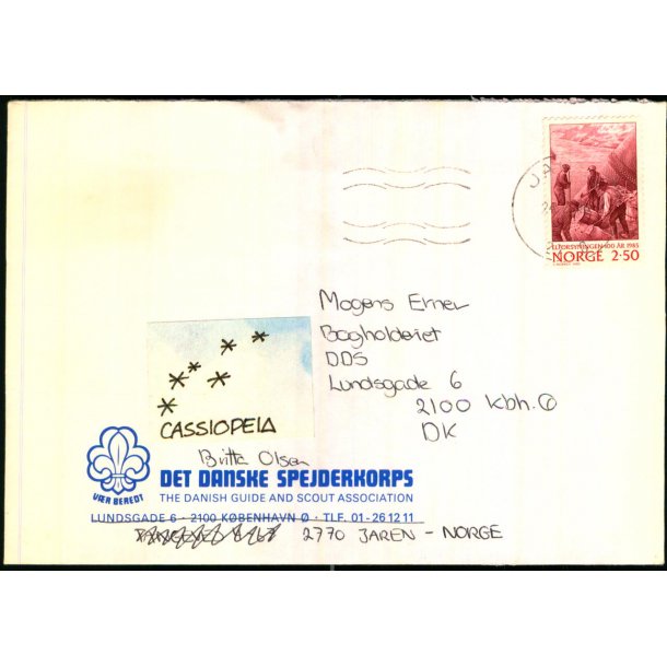 Det Danske Spejderkorp - Kuvert - Brugt
