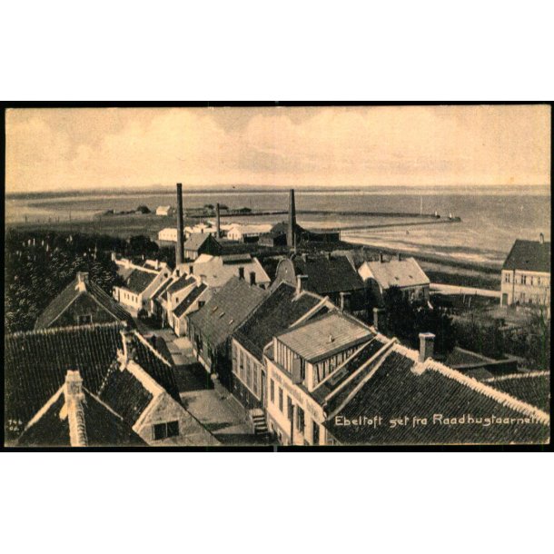 Ebeltoft set fra Raadhustaarnet - Ebeltoft Bogh. 303 - Ubrugt