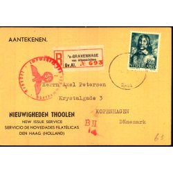 Rekomaderet - Censurpostkort fra Holland  ? - ? - 44 - Til Danmark