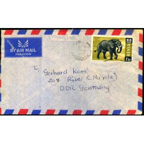 Luftpost Brev fra Kenya til st Tyskland - 10 - 12 - 66