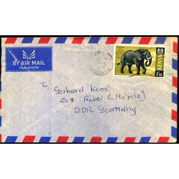 Luftpost Brev fra Kenya til st Tyskland - 10 - 12 - 66