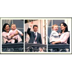 Kronprinsefamilien - Kortgrden KON 022 - 10x21 cm. - Ubrugt