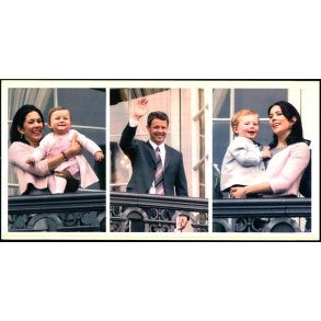 Kronprinsefamilien - Kortgrden KON 022 - 10x21 cm. - Ubrugt