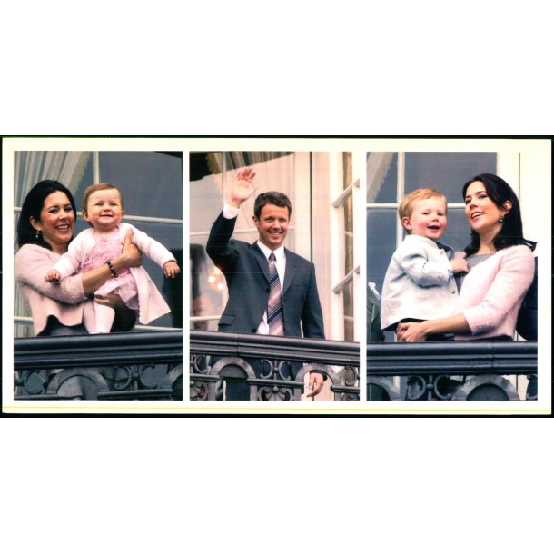 Kronprinsefamilien - Kortgrden KON 022 - 10x21 cm. - Ubrugt