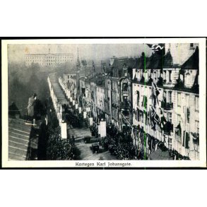 Kortegen Karl Johansgate - (Kronprinseparrets Modtagelse ) - Oppi u/n - Ubrugt 