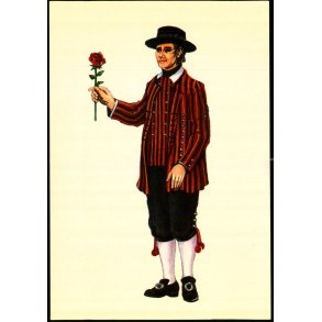 Dansk egnsdragt fra r - 1800 - 1830 - Odense T.K. 8345 - Ubrugt