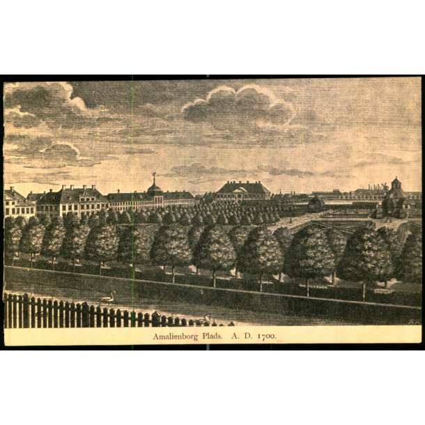 Amalienborg Plads A.D. 1700 - Gl. Kbenhavn u/n - Ubrugt