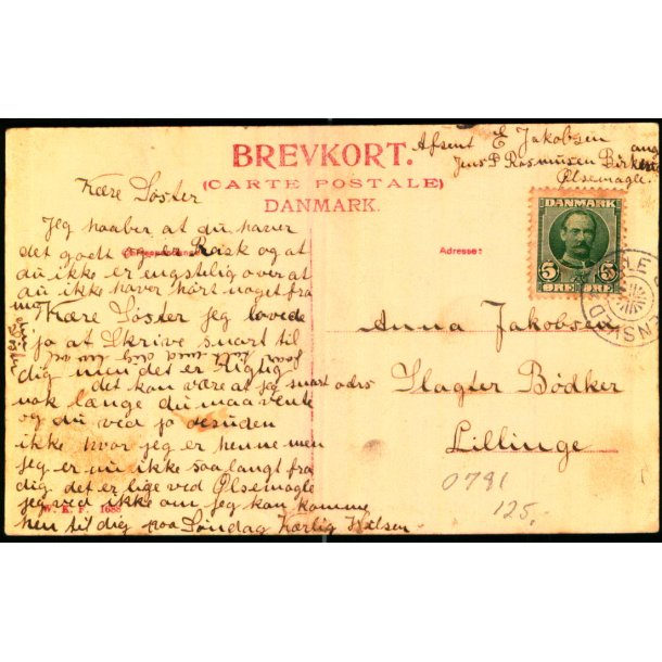 LILLE SKJENSVED p Postkort