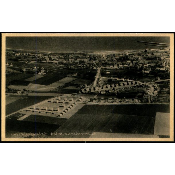Luftfoto Bornholm - Neks svenske trhuse - Rudolf Olsen 5512 - Ubrugt