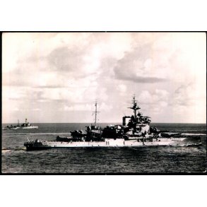 H.M.S. Warspite - Marine Museum Card 214