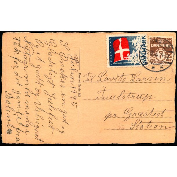 1945 p Postkort