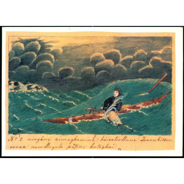 Grnlandsk Kunst - Kartonkort u/n - Ubrugt