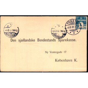 Den Sjllandske Bondestands Sparekasse - Kbh.K  - u/n - Brugt. 