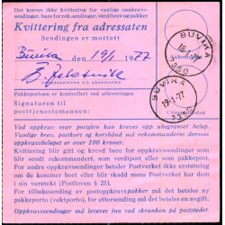 Opkrvingsadressekort - Norge - 17 - 1 -77
