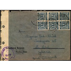 Efterkrigs Censurbrev fra Tyskland  22 - 1 - 47 - Til Nrre-Nebel