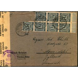 Efterkrigs Censurbrev fra Tyskland  11 - 1 - 47 - Til Nrre-Nebel