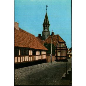 Ebeltoft - R�dhuset set fra Overgade - Elles Bogtryk 5854 - Ubrugt