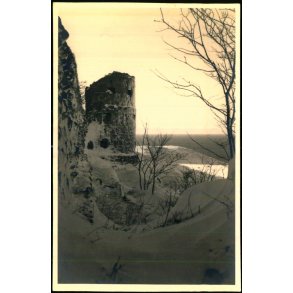 Hammershus i Sne - Fotokort u/n - Ubrugt