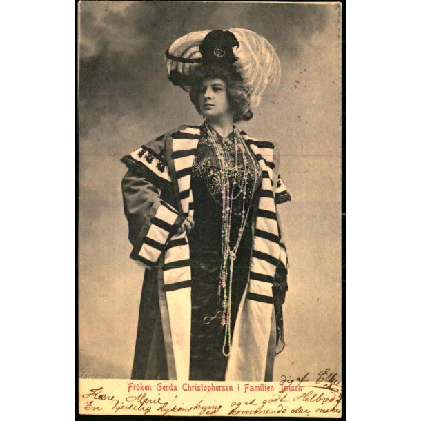 Frk. Gerda Christophersen  i Familien Jensen - u/n - Brugt