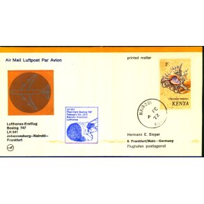 Luftpost Brev fra Kenya til Tyskland - 4 - 2 - 72