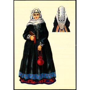 Dansk egnsdragt fra Ls - 1850 - 1900 - Odense T.K. 8347 - Ubrugt