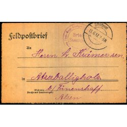 Feldpostbrief - 13 - 6 - 17 - Til Alsen