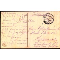 Feldpost - Coln - 25 - 11 - 16 - Til Apenrade - Forside - Coeln