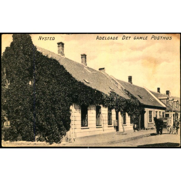 Nysted - Adelgade Det gamle Posthus - Chr. Sidinius &amp; S�ns Eftf. Eneret u/n - Brugt