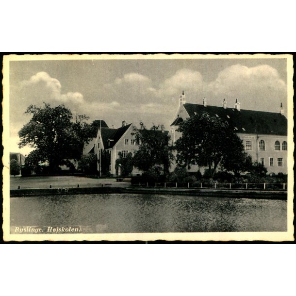 Ryslinge -  Hjskolen - Bogh. A.V. Lynge 4921 - Ubrugt