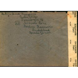 Efterkrigs Censurbrev fra Tyskland  22 - 1 - 47 - Til Nrre-Nebel