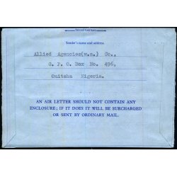 Luftpost Brev fra Nigeria til Danmark - 19 - 8 - 78