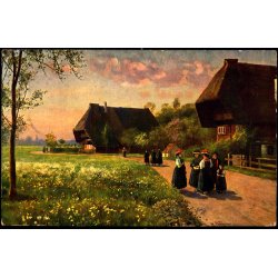 Feldpost - Efringen - Kirchen 9 - 3 - 16  - Til Apenrade - Billedside : Sonntag-Morgen.