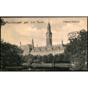 Kbenhavn - Raadhuset set fra Tivoli - N.K. 690