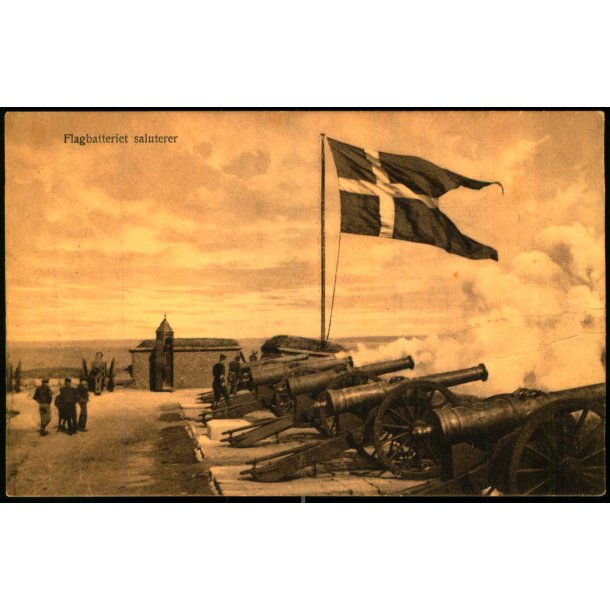 Flagbatteriet saluterer - J.M. 262 - Ubrugt