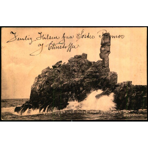 Bornholm - Lyseklippen ved Hotel Helligdommen ,R - Ad. Mller 192 - Brugt