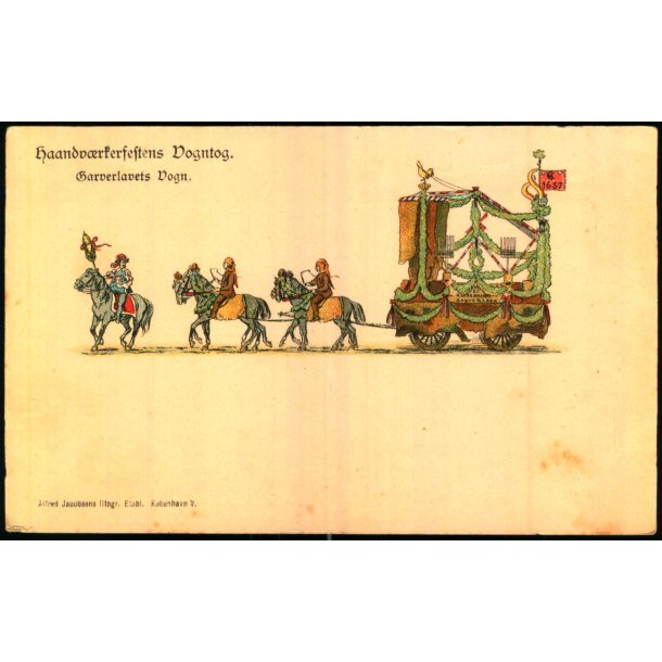 Haandvrkerfestens Vogntog - Gaverlavets Vogn - A. Jacobsen u/n - Ubrugt 