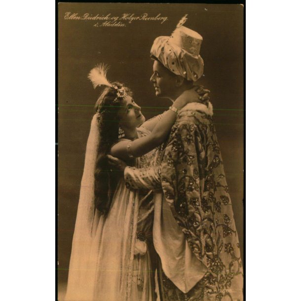 Ellen Diedrich og Holger Reenberg i Aladdin - P.H. 1888 - Ubrugt